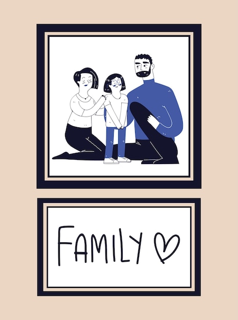 Porta-retratos de família