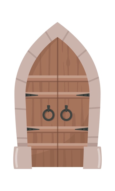 Portas giratórias medievais com arco