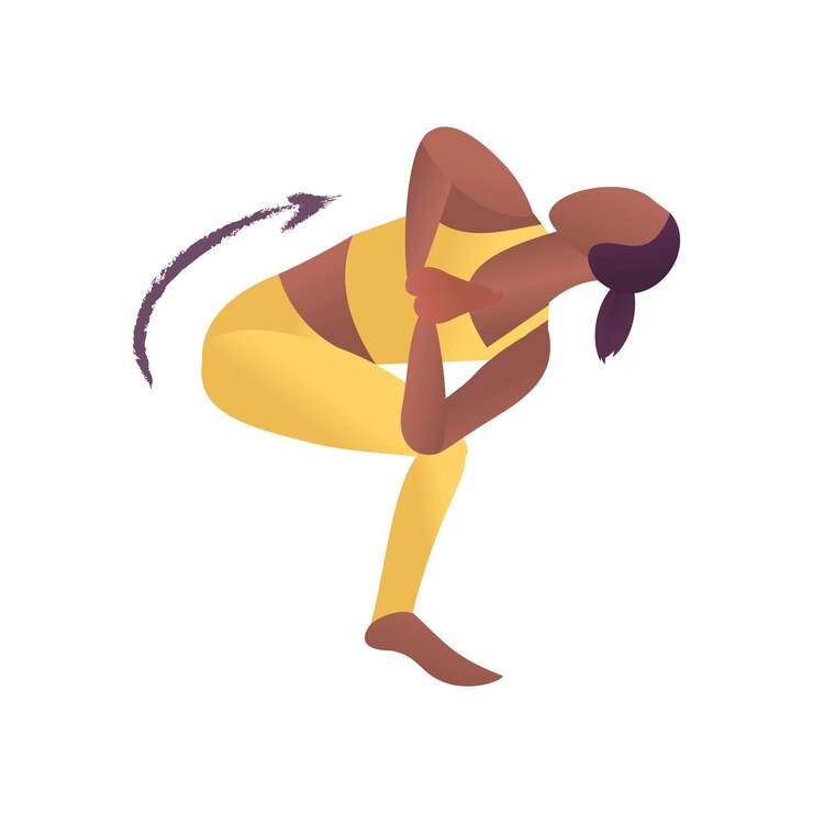 Vetor pose da ioga