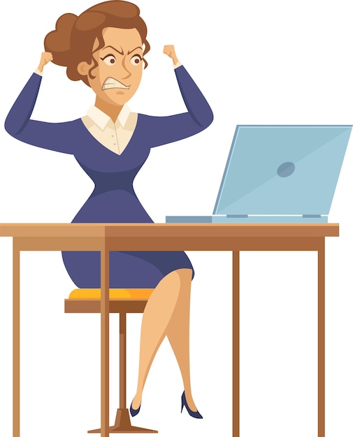 poses femininas de trabalhador de escritório