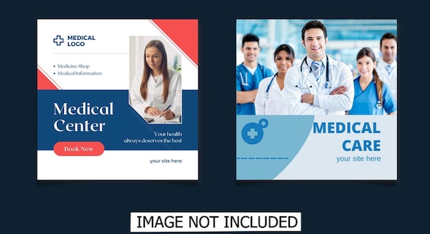 Post de mídia social médica ou de saúde