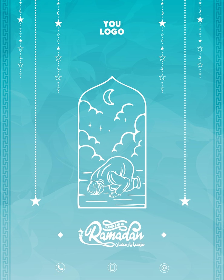 Vetor post de mídia social no instagram post de ramadan post de ramadan tipografia no instagram