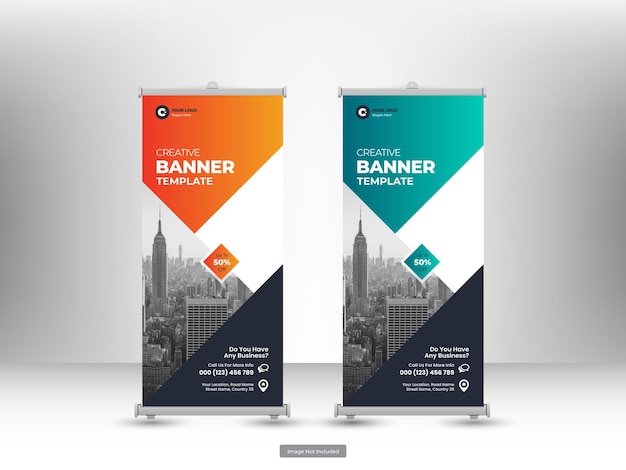 Postagem de banner ou panfleto corporativo em mídia social