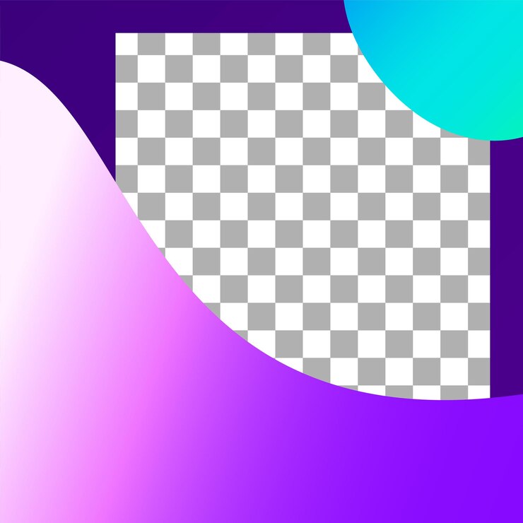Vetor postagem de formas fluidas. modelo de postagem de moldura de foto abstrata. forma geométrica vetorial na postagem da web, elementos de fluxo para marketing em ilustração social