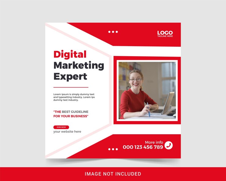 Postagem de marketing digital e mídia social corporativa e modelo de design de banner da web Premium Vector
