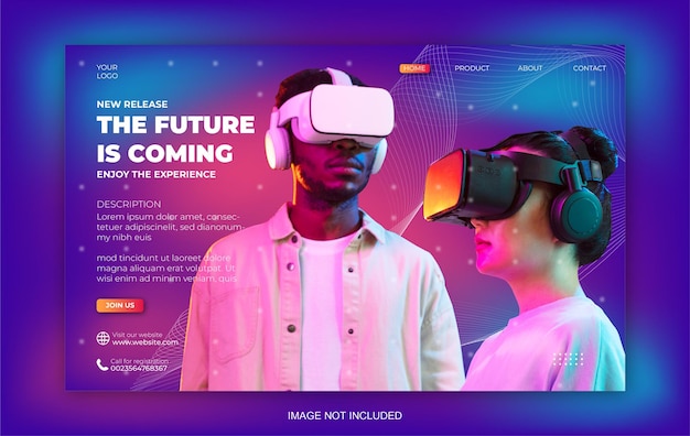 Postagem de mídia social de realidade virtual