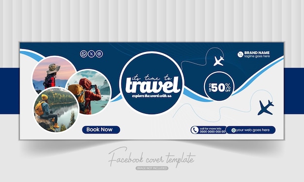 Postagem de mídia social de viagens e passeios Postagem no Instagram ou modelo de banner da web