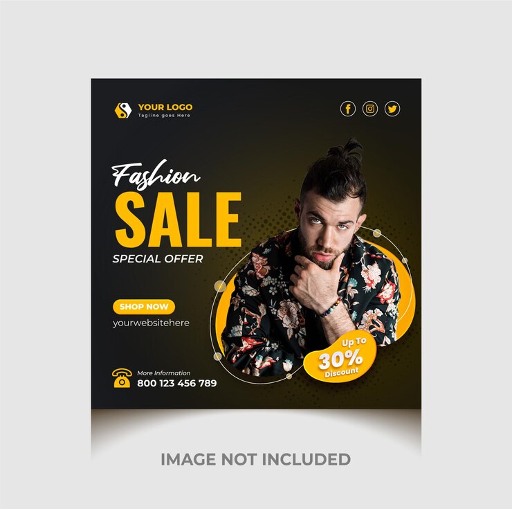 Postagem do instagram de venda de moda e modelo de banner da web de mídia social Premium Vector