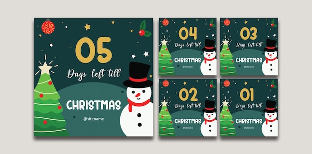 Postagem ilustrativa da contagem regressiva de natal no instagram