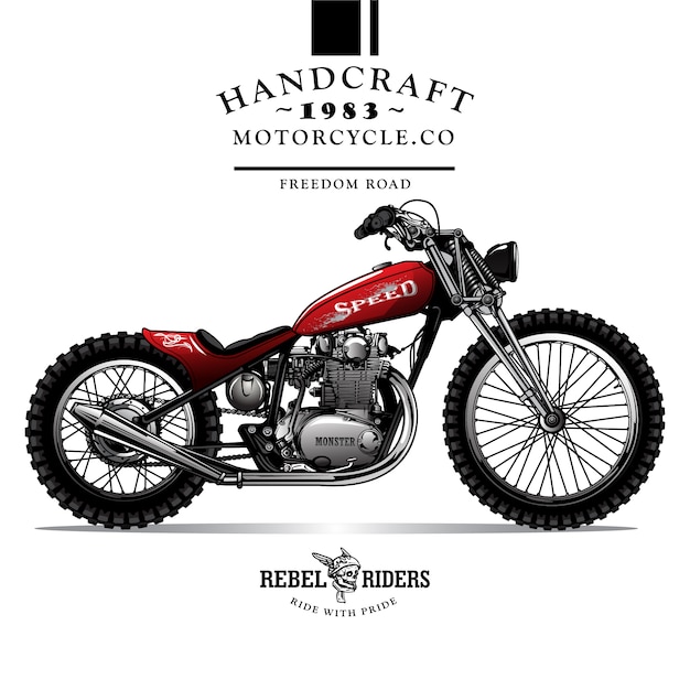 Poster da motocicleta do interruptor inversor do vintage