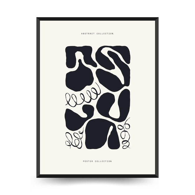 Pôster de arte moderna Conjunto abstrato Matisse Estética Moderna Decoração Boho Ilustração minimalista