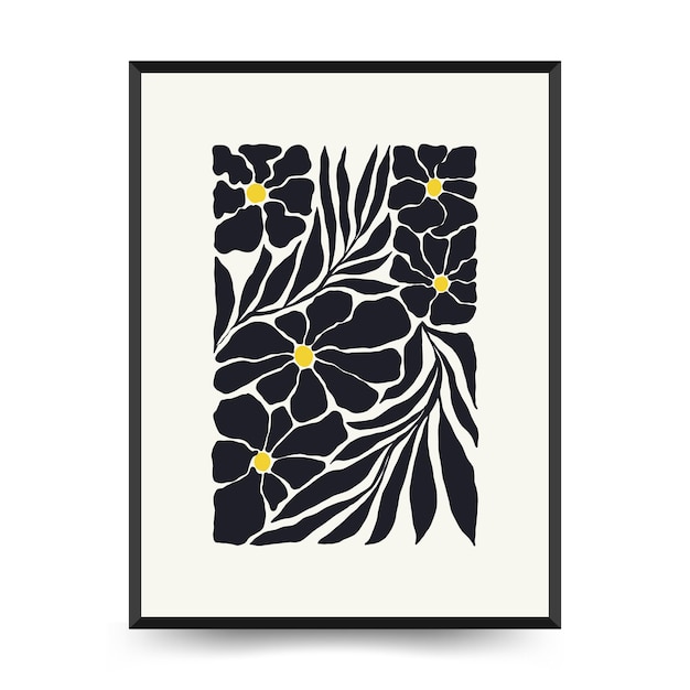 Pôster de arte moderna conjunto abstrato matisse estética moderna decoração boho ilustração minimalista