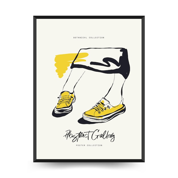 Pôster de arte moderna Conjunto abstrato Matisse Estética Moderna Decoração Boho Ilustração minimalista