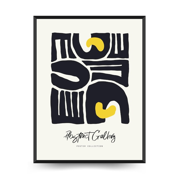 Pôster de arte moderna Conjunto abstrato Matisse Estética Moderna Decoração Boho Ilustração minimalista