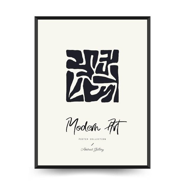 Pôster de arte moderna Conjunto abstrato Matisse Estética Moderna Decoração Boho Ilustração minimalista