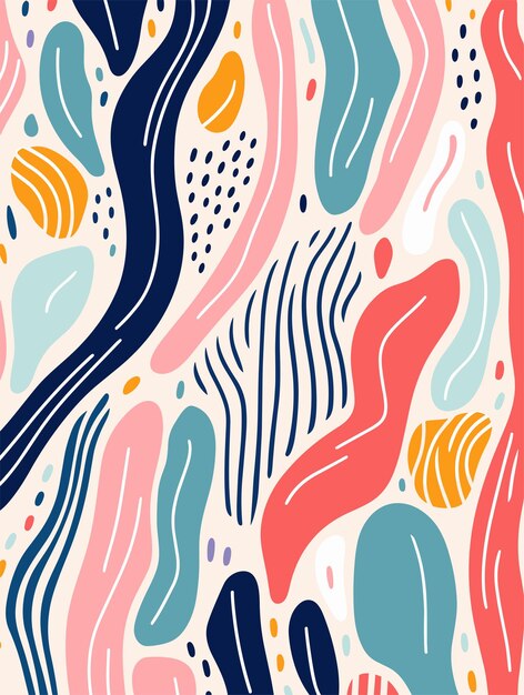 Poster de fundo de padrão abstrato
