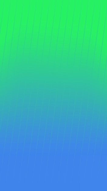 Pôster de linhas gradientes abstratas com fundo verde e azul