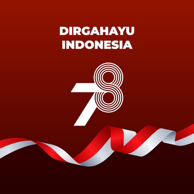Pôster dirgahayu indonésia 78
