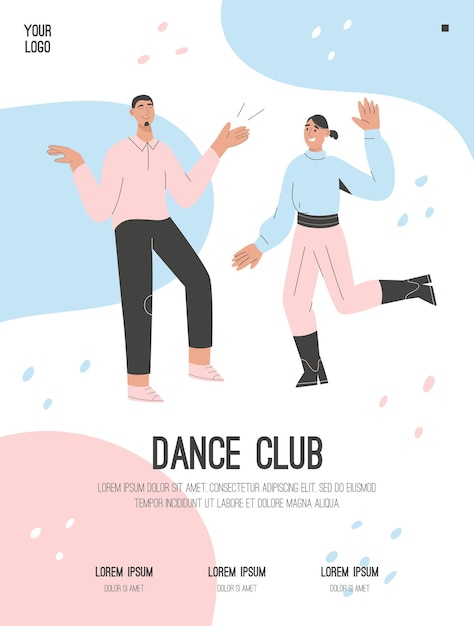 Poster do conceito de dance club