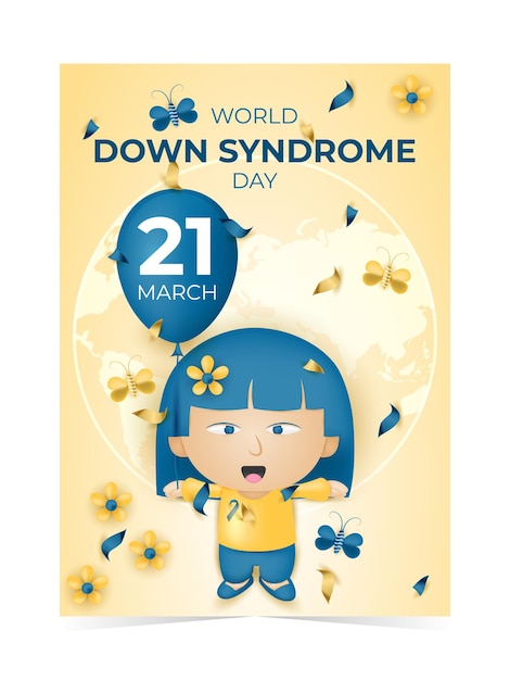 Pôster do dia mundial da síndrome de down