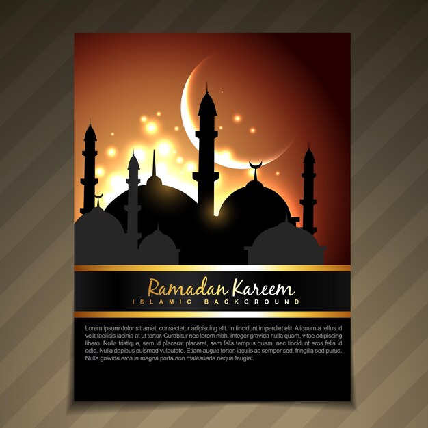 Vetor poster do ramadão