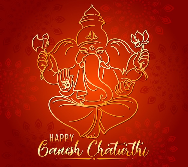 Pôster Feliz Ganesh Chaturthi