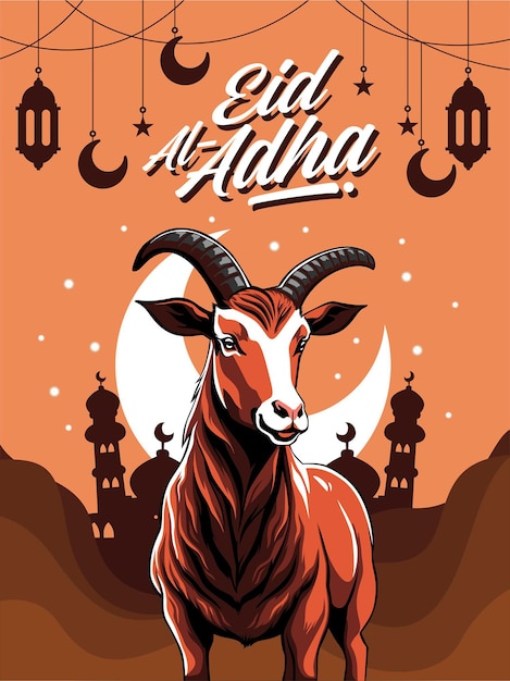 Pôster Ilustração Eid Al Adha