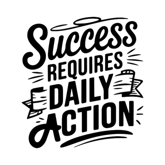 Poster motivacional Desenho de citações inspiradoras