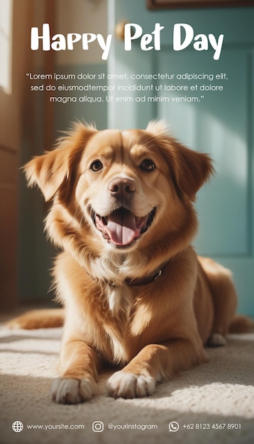 Vetor posters de saudações do dia dos animais