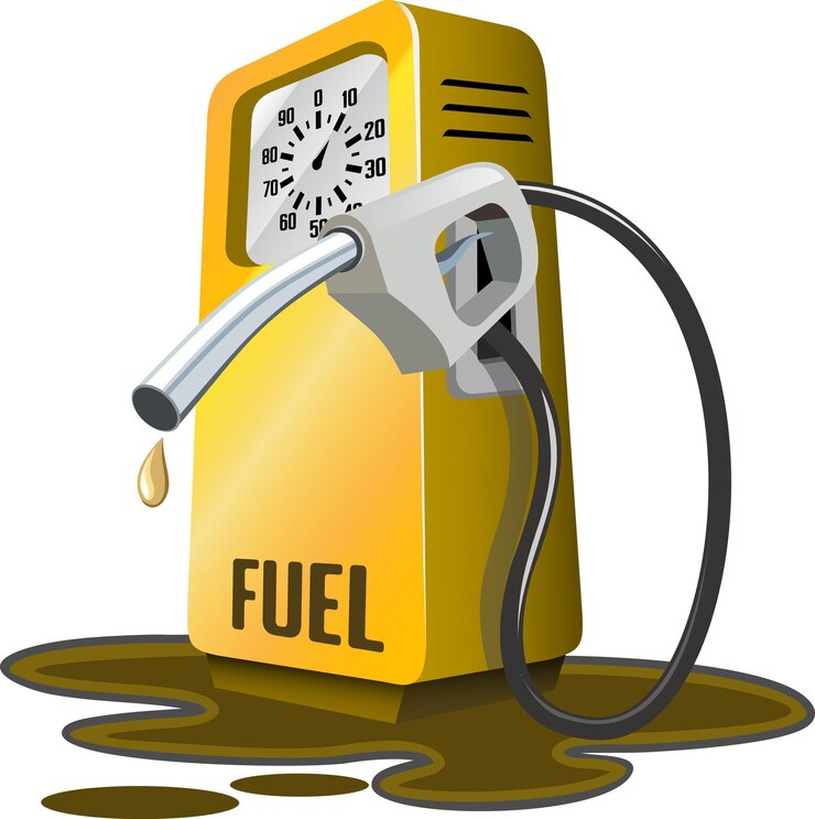 Vetor posto de gasolina retrô 3dsimplleyamarelo