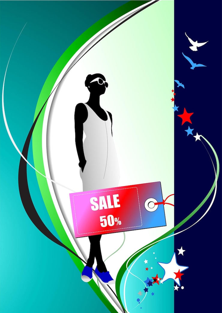 Vetor poucas imagens de venda ilustração vetorial para designers compras