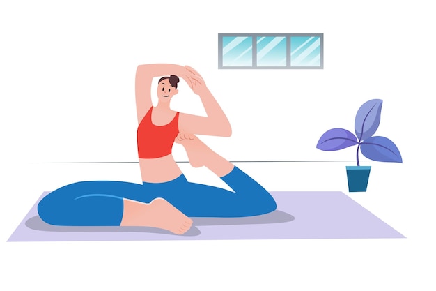 Praticar ioga diariamente ajuda o corpo a manter uma boa flexibilidade