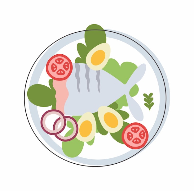 prato de salada de legumes