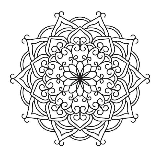 Preencha a mandala de páginas coloridas