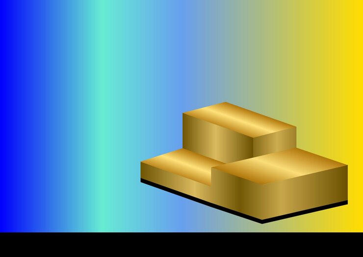 Vetor prémio podium de ouro