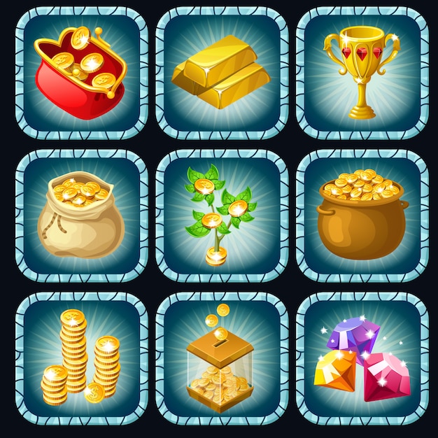 Prêmios de ícones para jogos de computador