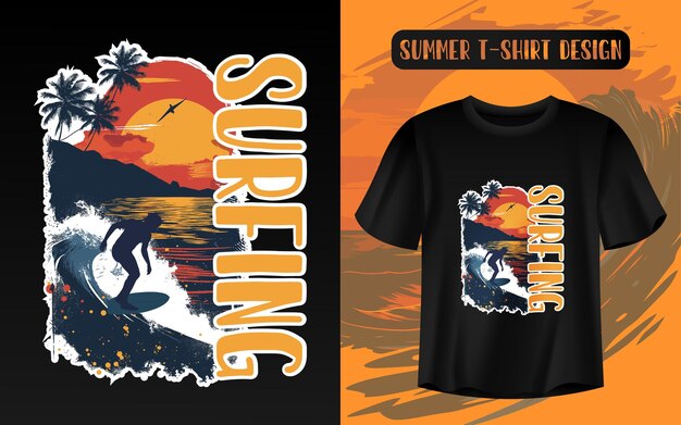 Prepare-se para a última experiência de surf de verão com o nosso mais recente desenho de camiseta