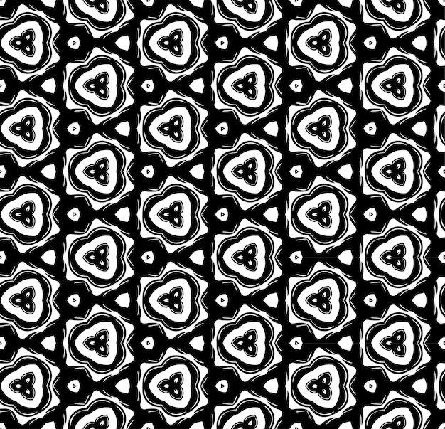 Preto e branco padrão abstrato sem costura fundo e cenário em escala de cinza design ornamental ornamentos de mosaico vetor gráfico ilustração eps10