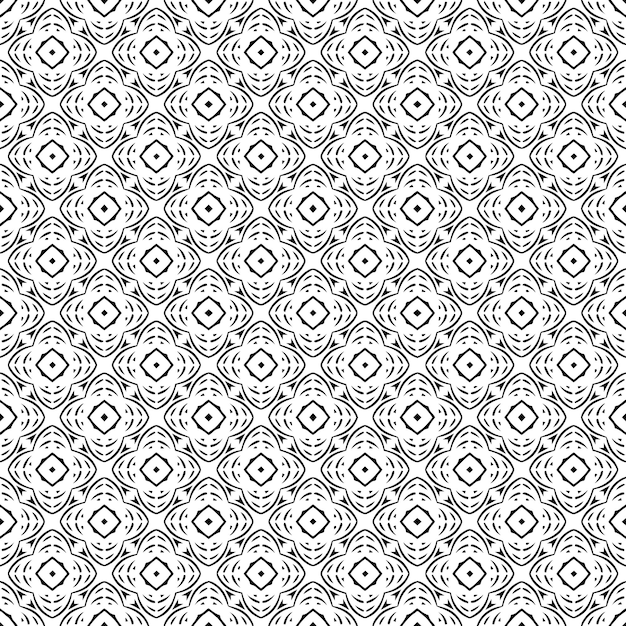 Preto e branco padrão sem costura textura cinza ornamental design gráfico mosaico ornamentos padrão modelo vetor ilustração eps10