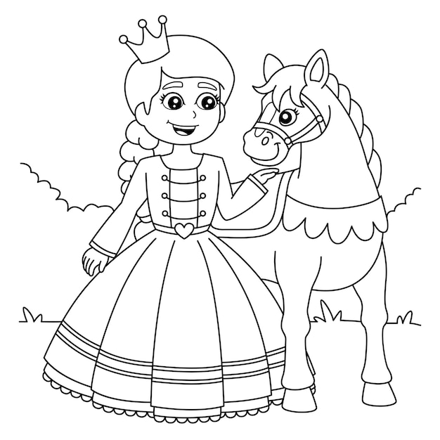 Desenhos de Princesas para colorir - Bora Colorir