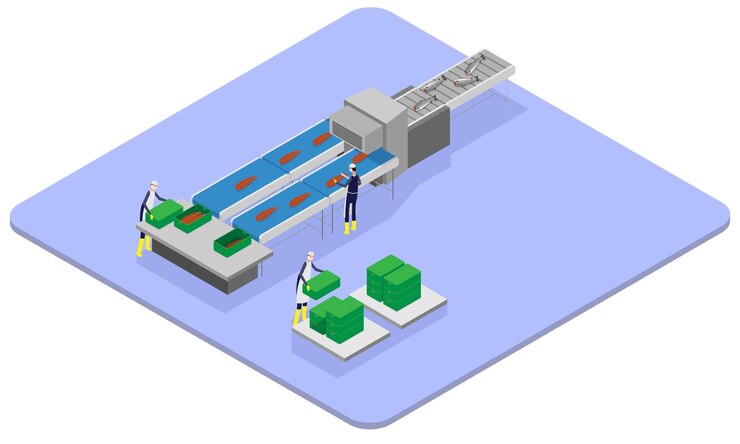 Processamento isométrico de peixes