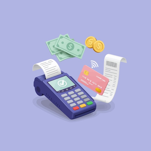 Processamento seguro de pagamentos com cartão de crédito e terminal Pos