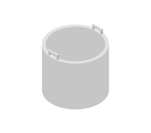 Produto de concreto isométrico