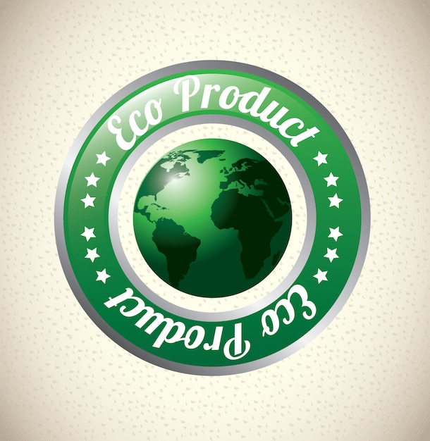 Vetor produto ecológico