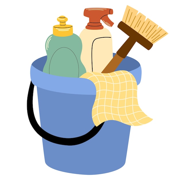 Produtos de limpeza em balde Produto químico de limpeza de garrafas de pulverização Detergente para casa limpa