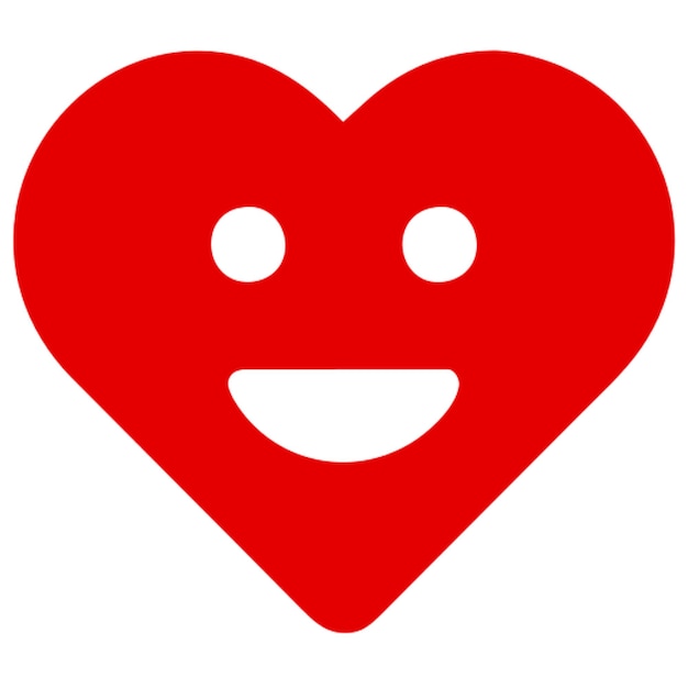 Vetor produzir um emoji de coração vermelho para simbolizar o amor e a afeição ícone