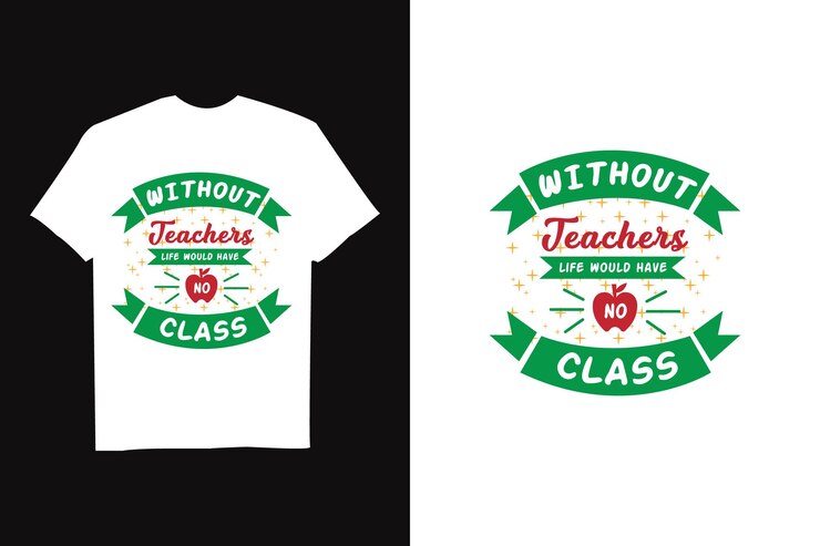 Vetor professores adoram design de camisetas