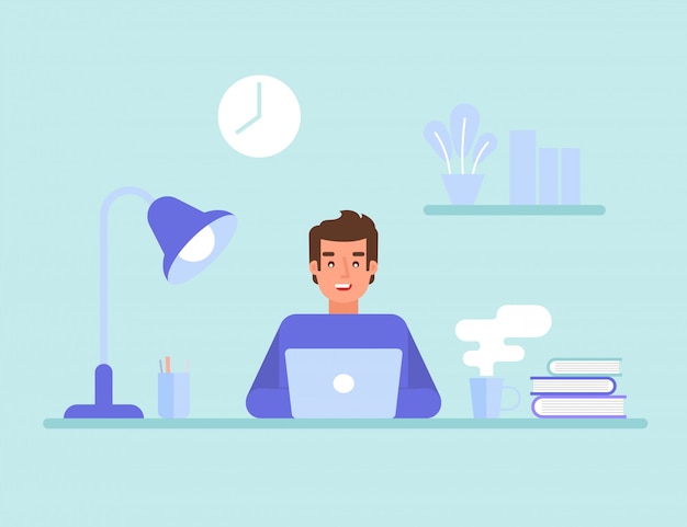 Programador ou engenheiro da web no trabalho. Site de programação para programadores