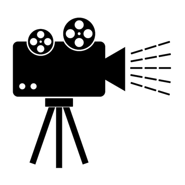 Vetor projector de filme ícone design de ilustrador vetorial