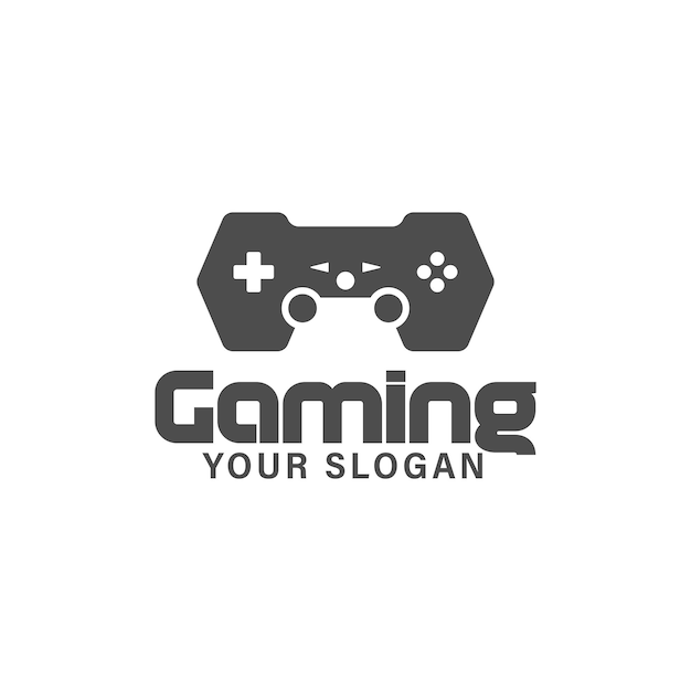 Vetor projetando um logotipo distinto para o controlador de jogos